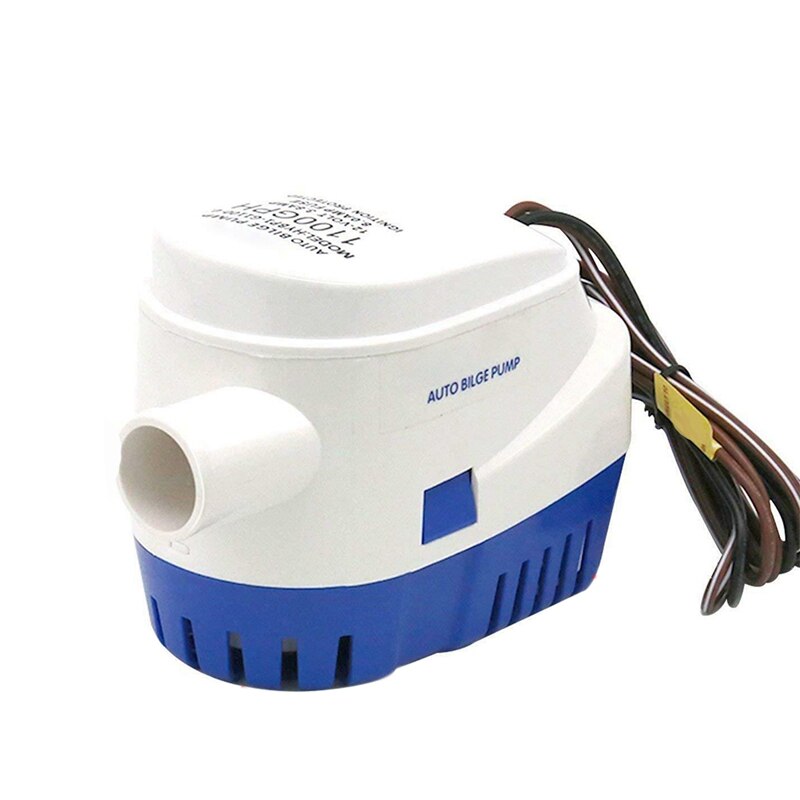 12V Auto Bilge Pump 1100 GPH Automatic Boat Pump for Aquarium Submersible Seaplane Motor Homes Houseboat Boat