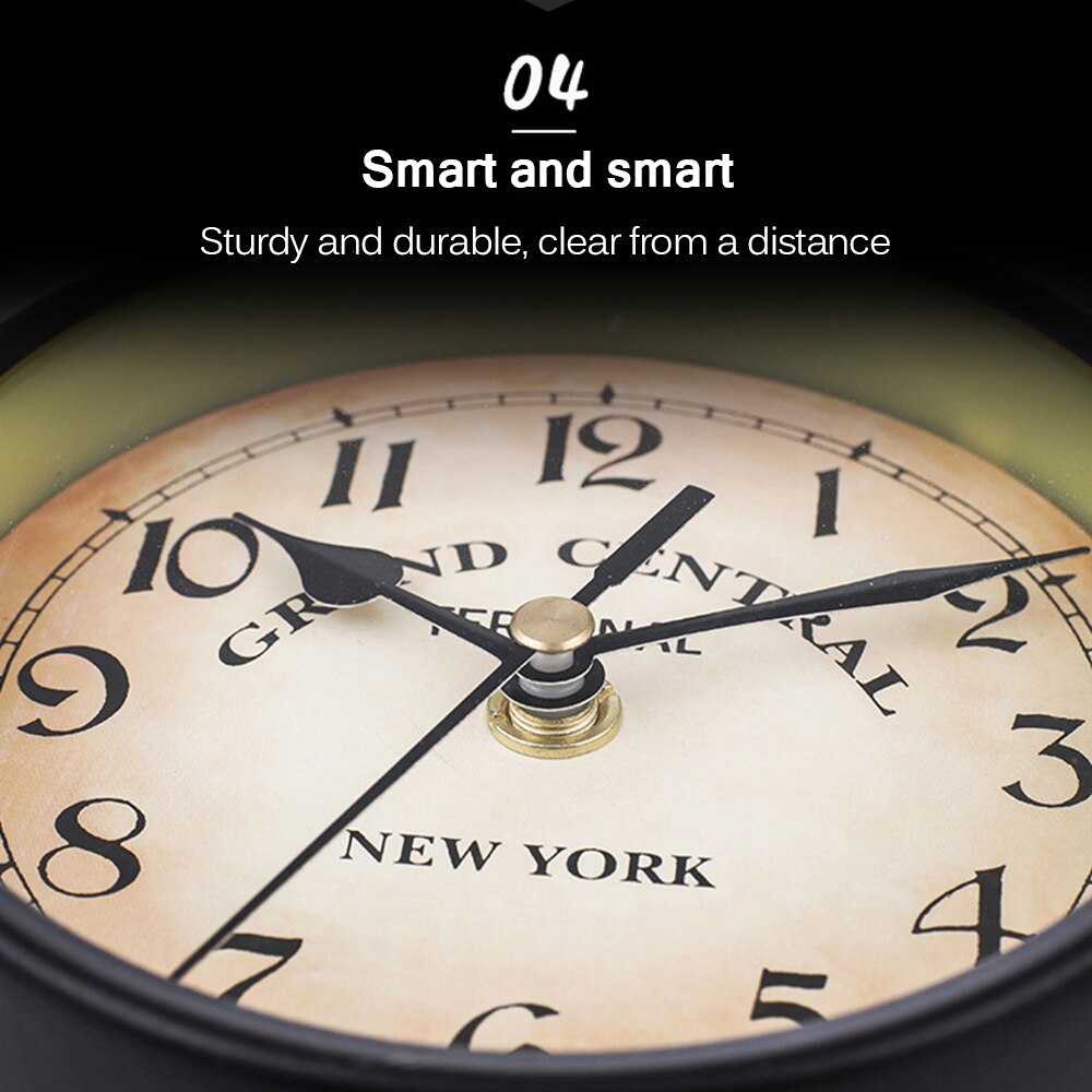 Outdoor Garden Wall Station Clock Double Sided Cockerel Vintage Retro