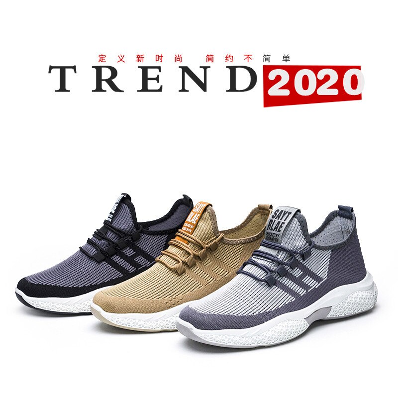Casual schoenen heren antislip heren sneakers comfortabele herenschoenen goedkope heren veterschoenen wild mesh ademende herenschoenen
