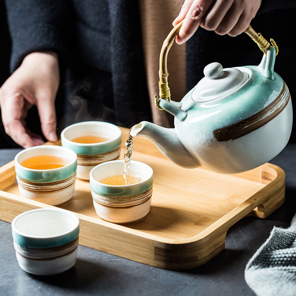 Household Tea Kettle Ceramic Tea Making Pot Teapot Practical Teapot with Handle