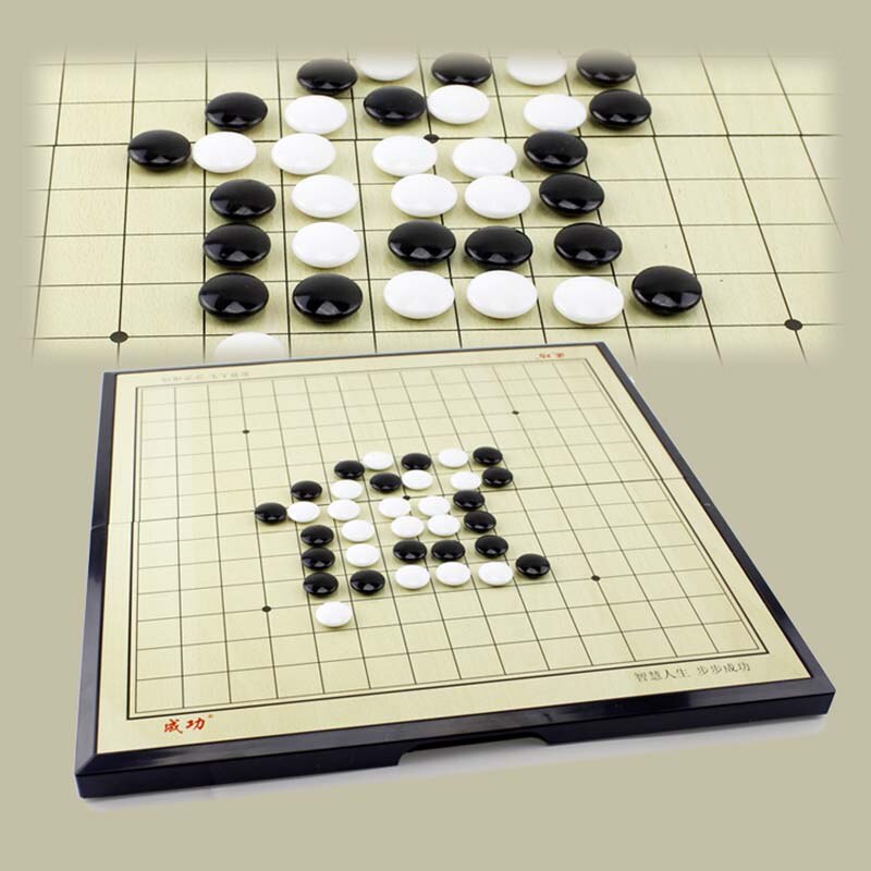 19*19 Line Magnetic Go Game Foldable Weiqi Acrylic Black White Chessman Chess Set For Children Puzzle Chess Board Game Toys