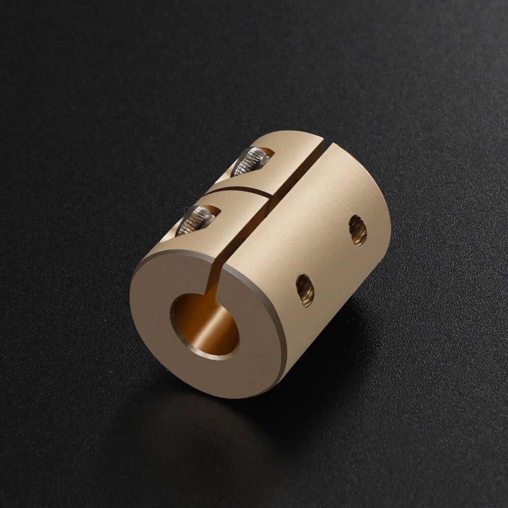 Piezas de impresora 3D T8, tornillo de plomo, acoplador de eje rígido, paso a paso abrazadera, acoplamiento de servo motor D20 L25 5x8x25mm para cr10 ender 3, 1 ud.: golden 5x8x25mm
