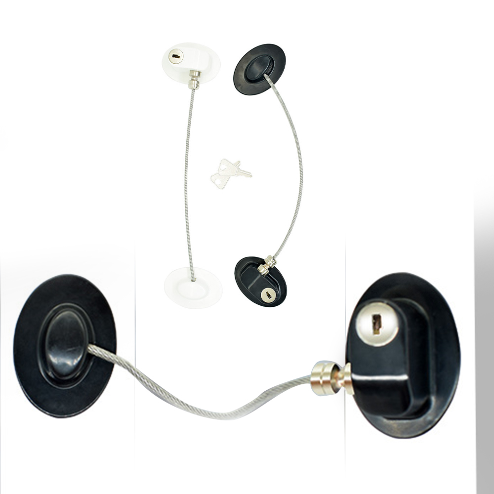 1 PC Fenster Tür Schutz Mit Schlüssel Kind Sicherheit Lock Baby Schrank Schutz Blockers Kinder Türschlösser Verhindern Fallen