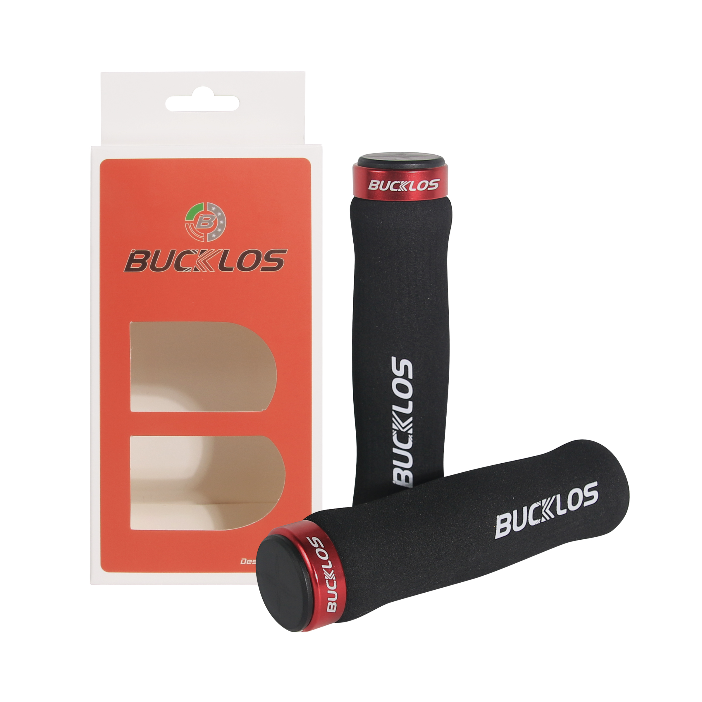 BUCKLOS Bicycle Handlebar Grips Double Lock on Mountain Bike Grip Comfortable Shock-absorption MTB Cuffs Anti-slip Bike Handles: Navy Blue