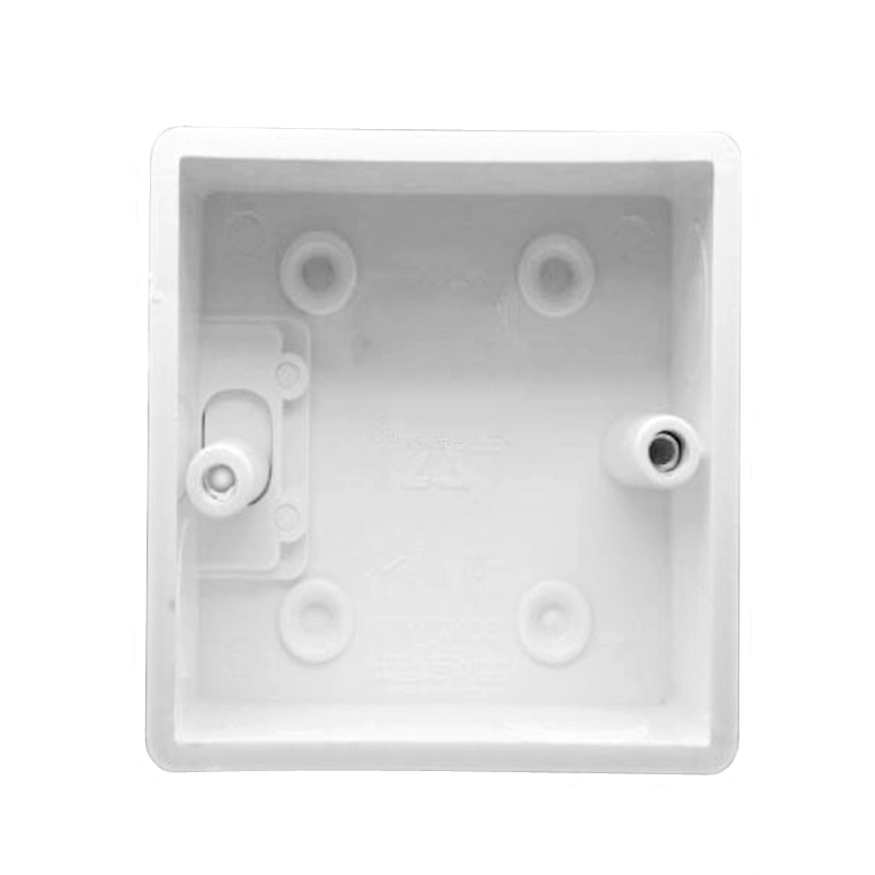 86mm Cassette Universal White Wall Mounting Box for Wall Switch Lamp Stair Light and Plastic Enclosure Socket Back Box