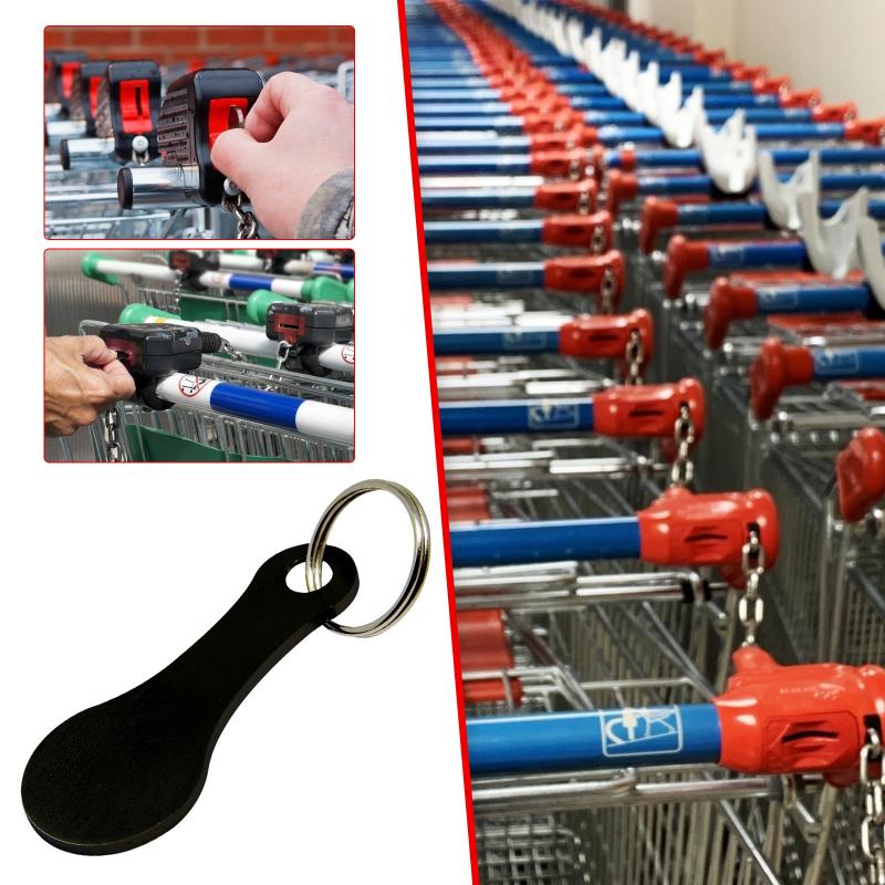 Metal indkøbskurv trolley poletter nøgleringe boligindretning tilbehør nøglekrog aluminiumslegering nøglering møntholder nøglering