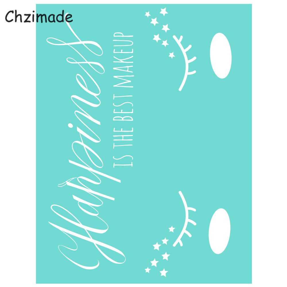 Chzimade-Plantilla de serigrafía autoadhesiva con letras y mariposas, malla de transferencia de 8,5x11 &quot;para camisetas, manualidades hechas a mano, bricolaje: 6