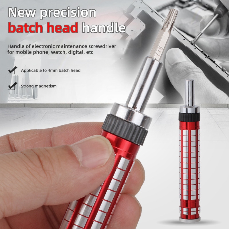 4mm Precision Series Batch Head Screwdriver Handle Multifunctional Sleeve Driver Bit-Holder Interchangeable-Head-Screwdriver