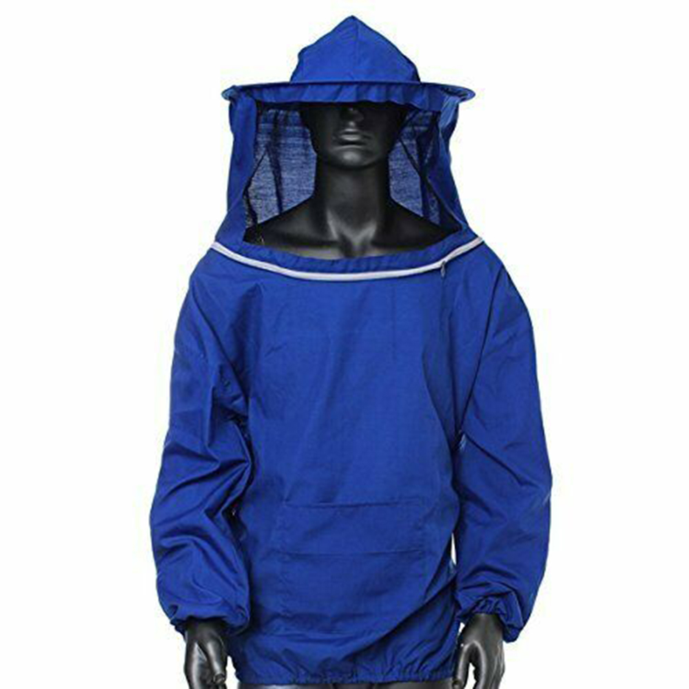 Bienenzucht Imker Anzug Schleier Jacke Schutz Outfit Stachel Proof Blau