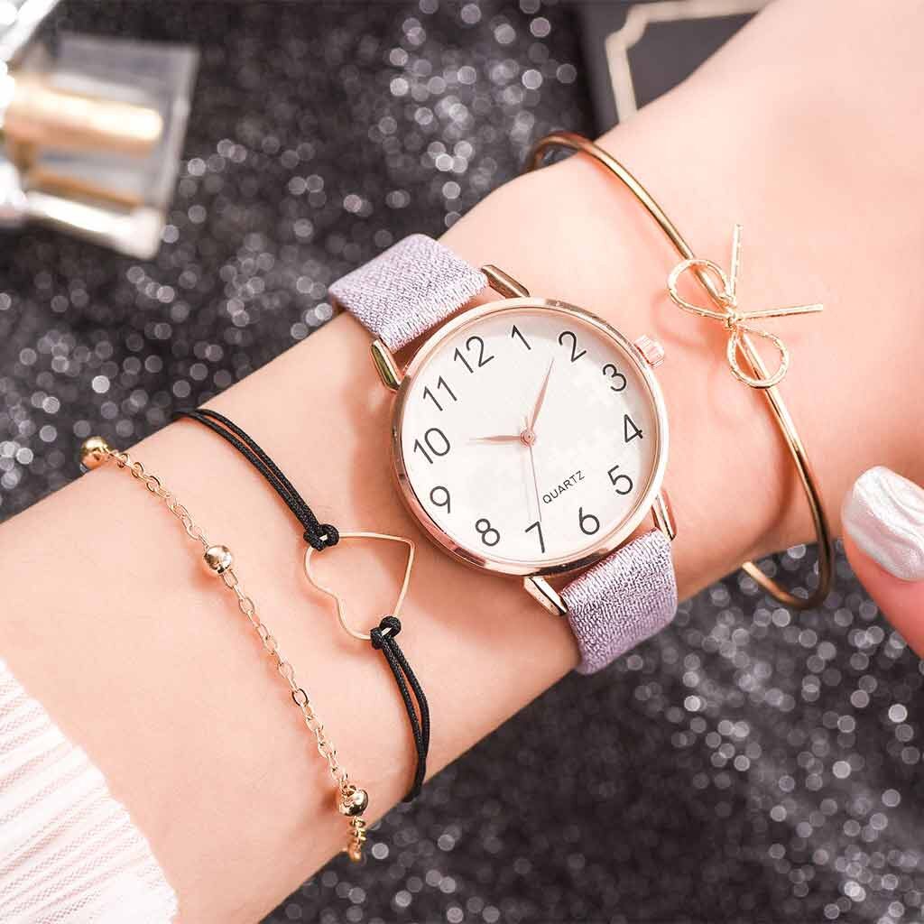 Luxury Style Women Watches Bracelet set Starry Sky Ladies Bracelet Watch Casual Leather Quartz watch Wristwatch Clock Relogio XQ