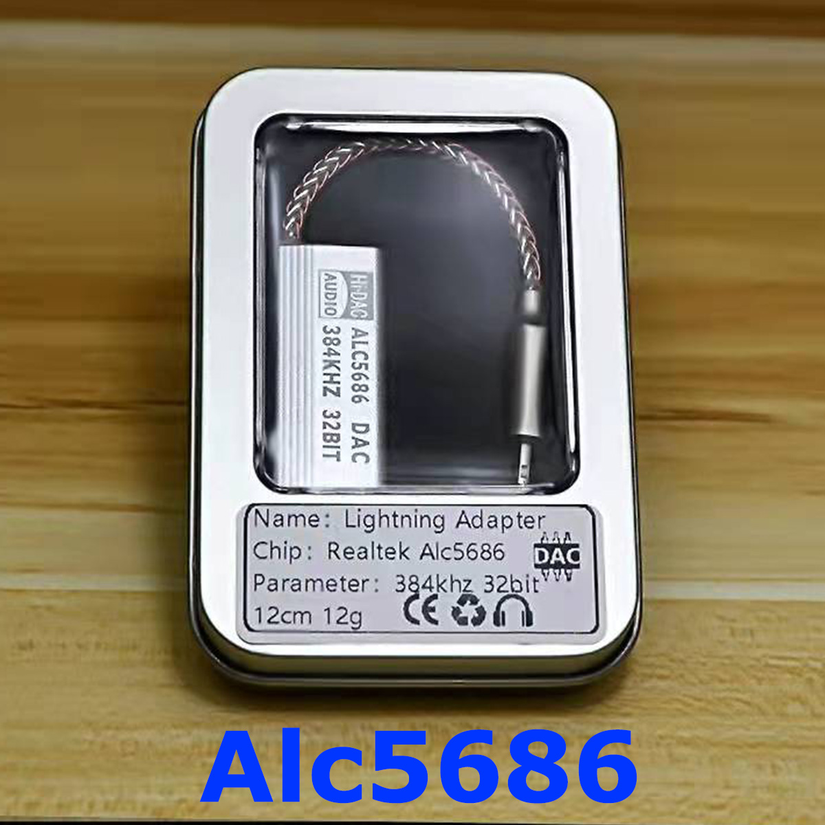 ALC5686 Cx31993 DAC Decoding 3.5mm HIFI Amplifier Adapter Earphone Cable Device Sound Amplifie 32bits/384KHz for IPhone Ios: Alc5686