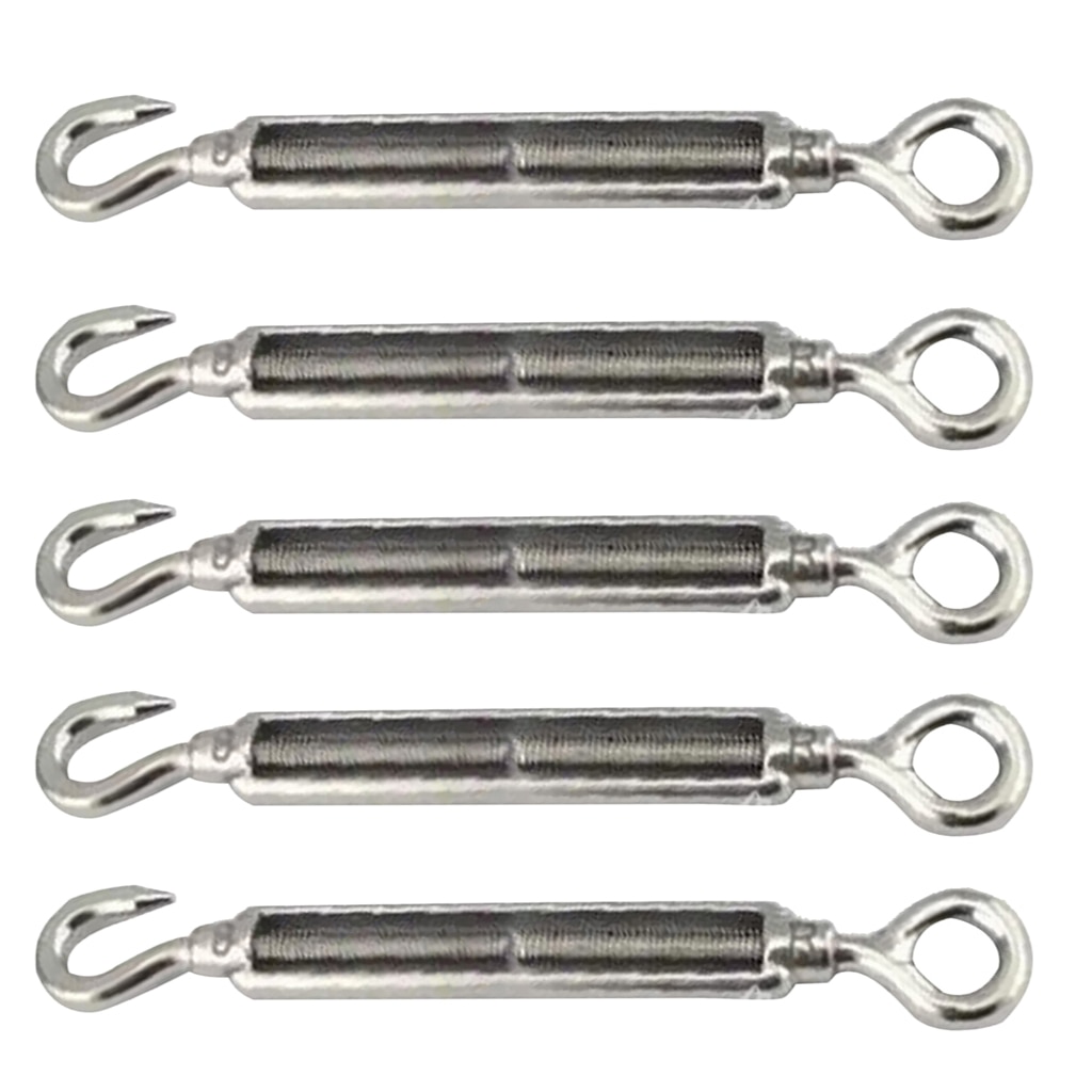 Herramienta de cuerda de alambre con gancho y ojal de acero inoxidable, paquete de 5,97mm