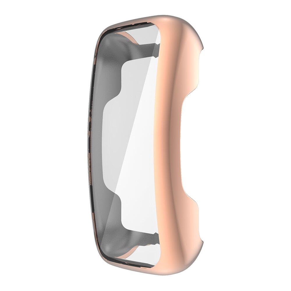 Screen Protector Cover for Fitbit Inspire 2 Watch Case Inspire2 Flexible TPU Bumper Scratch-resistant Soft Shell: Rose gold