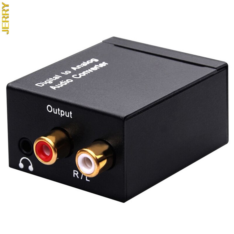 3.5mm portable jack coaxial optical fiber digital-analog audio AUX RCA L/R converter SPDIF decoder amplifier