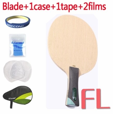 Original svärd 309 hugg typ rakt handtag bordtennisracket blad ping pong bat blad: Fl med hm-fodral
