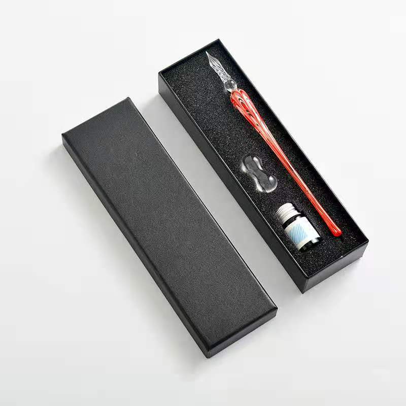 Quicksand Gradient Colour Glass Dip Pen 16 Style Student Stationery School Supplies Writing Printing Fountain Pen School: 6