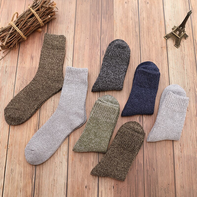 S010 Brand 5pcs/ pack navy blue grey brown Casual Breathable winter warm Male Socks men's Cotton Socks