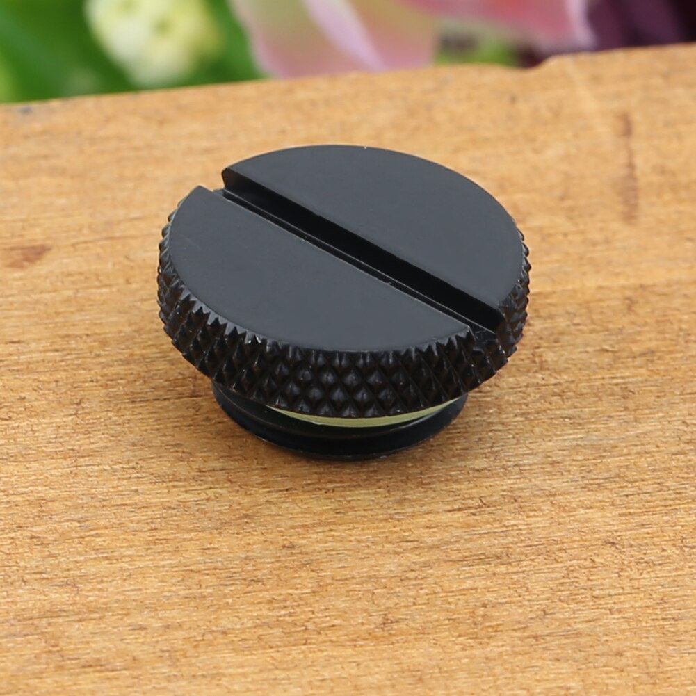 Tapón de perfil bajo de rosca negra G1/4, radiador de refrigeración por agua para PC, accesorios de refrigeración por agua para ordenador