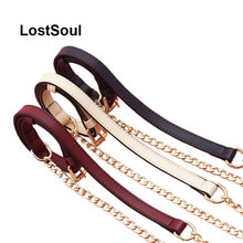 LostSoul mode tas schouderbanden messenger bag accessoires lederen ketting hardware luxe tas Riem accessoires Vervanging