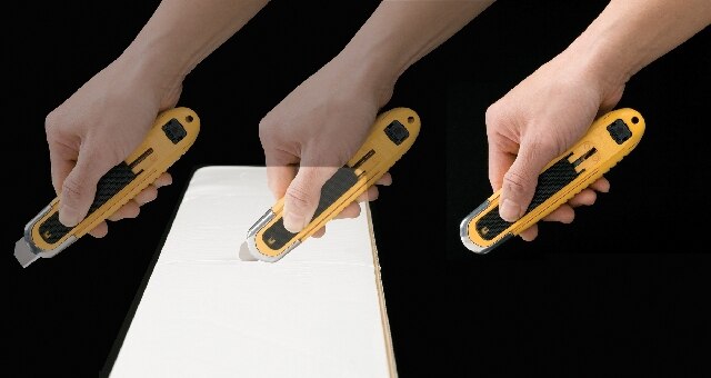 OLFA SK-8-Cabezal de fundición a presión de aluminio duradero, Cuchillo DE SEGURIDAD autoretráctil, hojas de seguridad OLFA 1077173 SKB-8/10B, fabricado en Japón