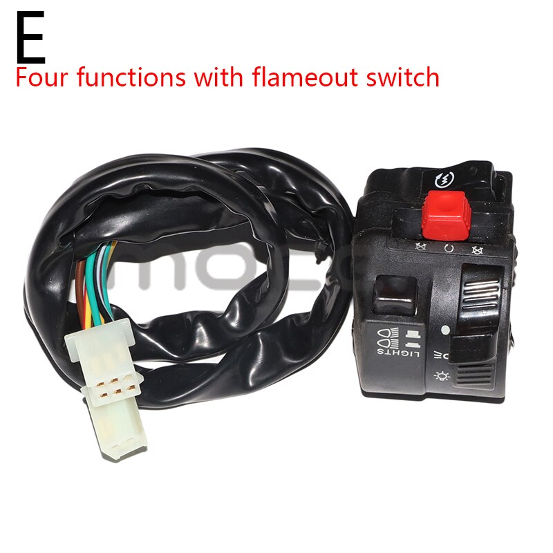 Universal 22mm Motorcycle Switches Motorbike Horn Button Turn Signal Electric Fog Lamp Light Start Handlebar Controller Switch