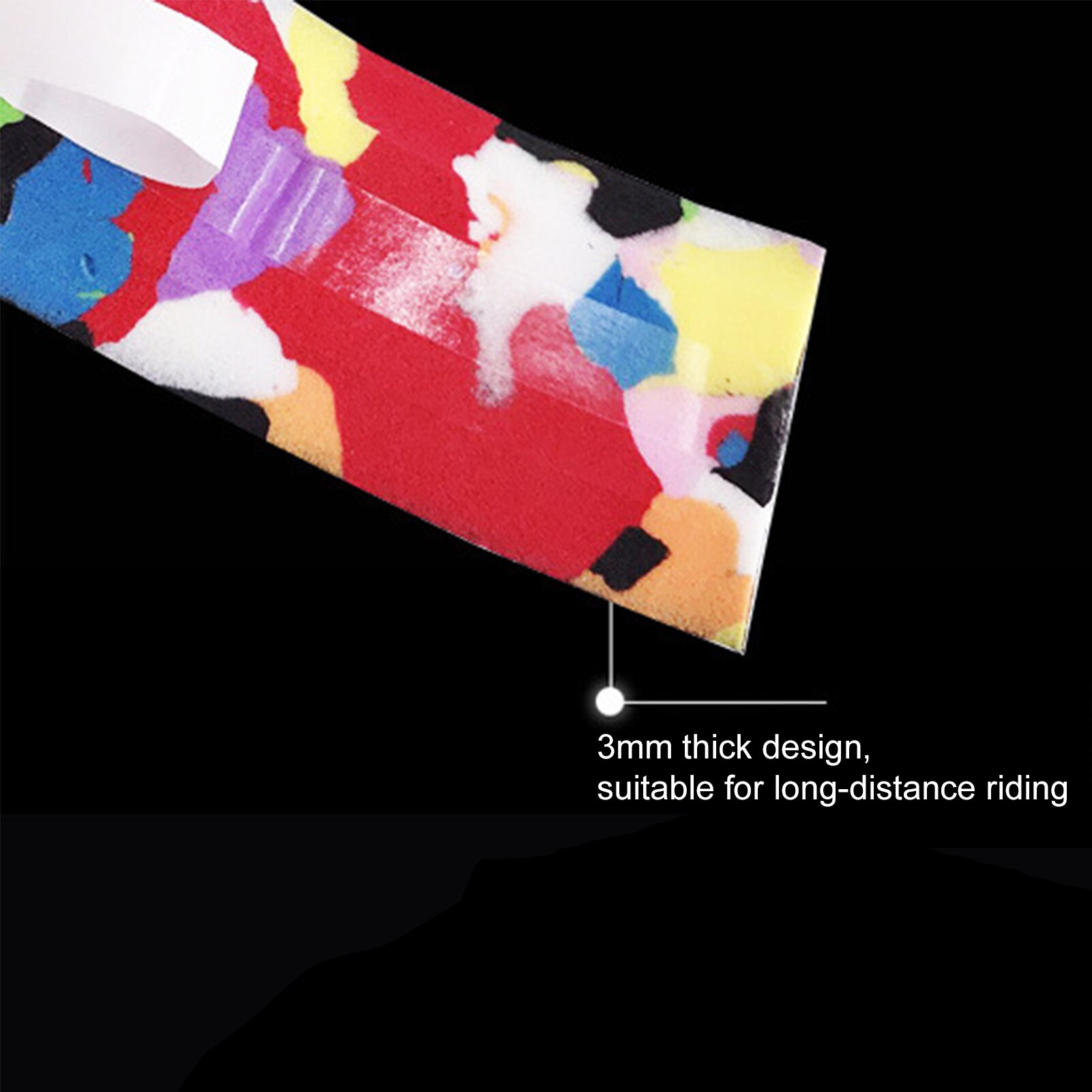 1Pair Road Bike Bicycle Handlebar Tape EVA Anti-slip Bicycle Handle Bar Tapes Wrap Cork Guideline Fixing Strap with Plugs