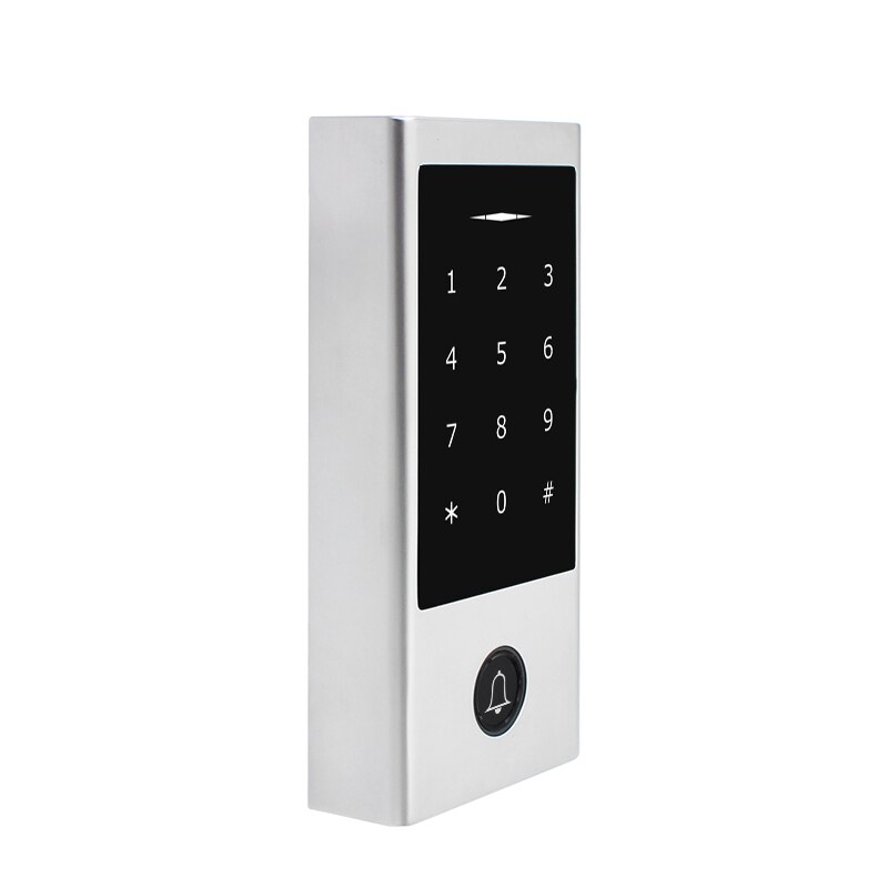 Metal Backlight Touch Keypad Waterproof RFID Card Password Reader Standalone Access Control