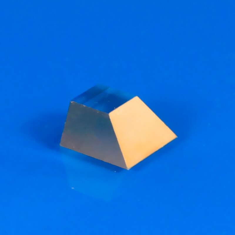 N-BK7 prisma trapezoidal, superficie dorada, cristal óptico para instrumentos de precisión óptica