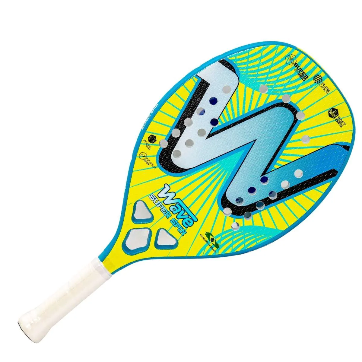 WAVE Beach Tennis Racket Carbon Fiber Super power ... – Grandado