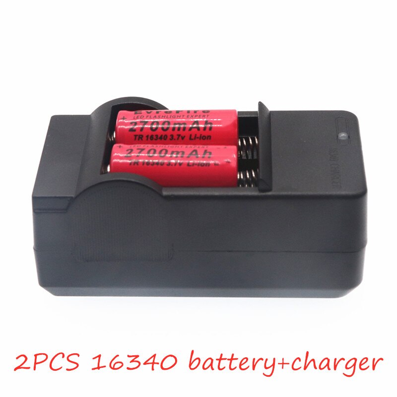 2700mAh Rechargeable 3.7V Li-ion 16340 Batteries CR123A batterie pour lampe de poche LED voyage chargeur mural pour 16340 CR123A batterie