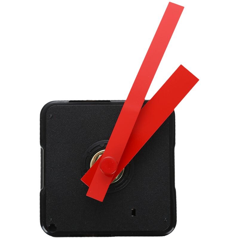 ! 1 Set Silent Wall Clock Quartz Mechanism Black and Red DIY Wall Clock Quartz Clock Hour / Minute Hand Clock Movement