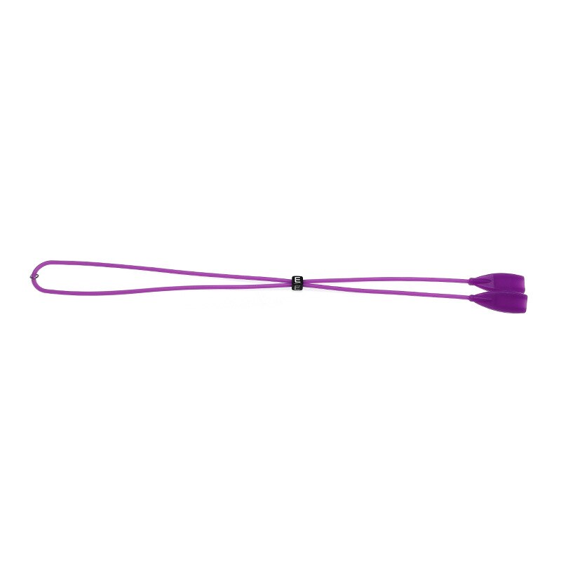 Correas elásticas de lentes de silicona antideslizantes para gafas deportivas cuerdas de cuerda con ganchos para los oídos gafas de sol soporte de cordón de banda de cadena: Púrpura