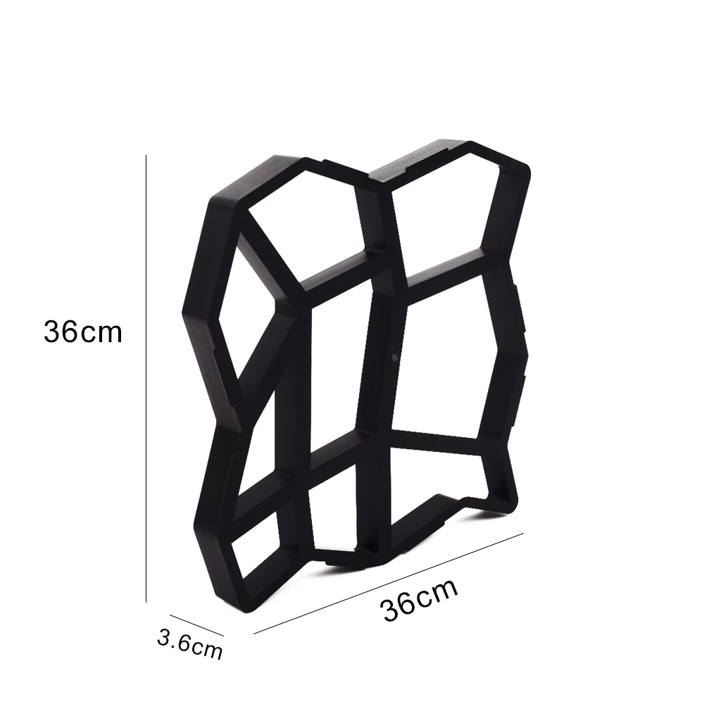 Zwarte 36*36 cementmal mal oprit stenen bestrating onregelmatige vorm bestrating doe-het-zelf betonnen treden duurzaam stevig