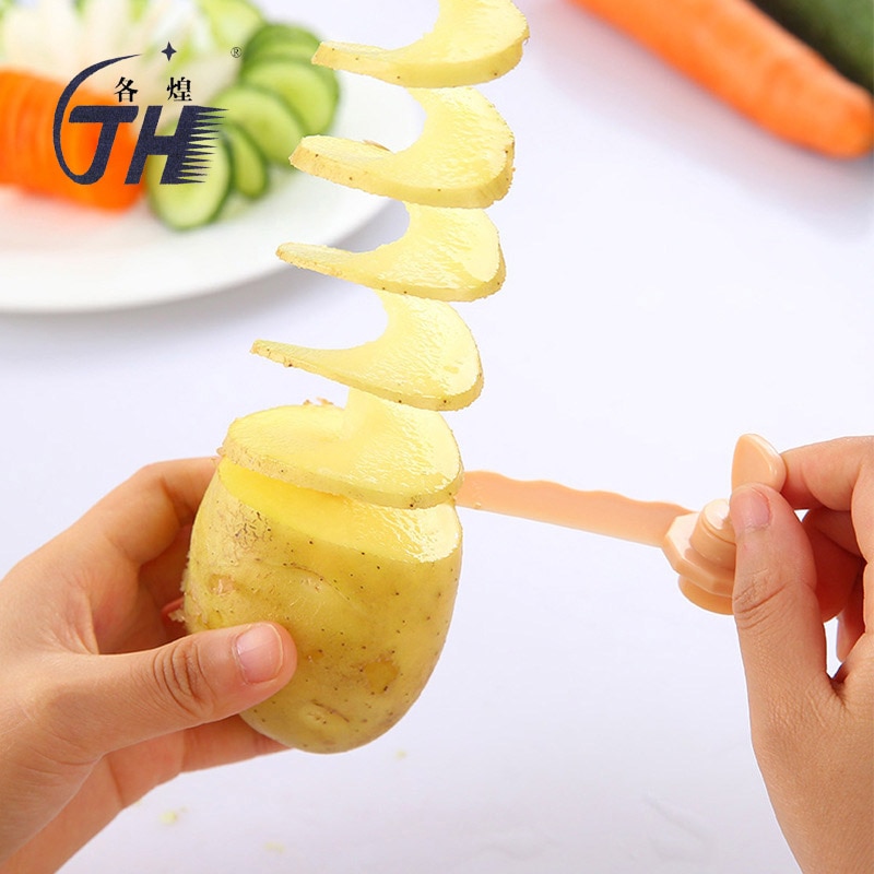 Cortador en espiral de patata 1 uds, cortador de zanahoria para cortar pepino, espiralizador, utensilios de cocina, herramientas, accesorios