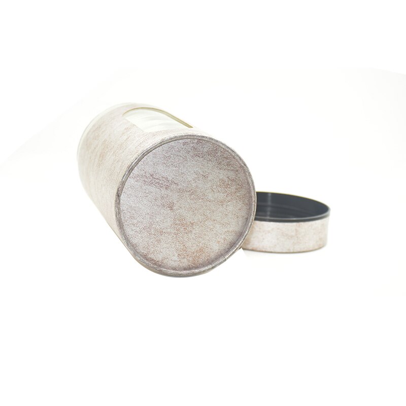 Xin jia yi verpakking thee glazen container plastic schroefdeksel met helder venster lege koffie gedroogd fruit trouwdozen