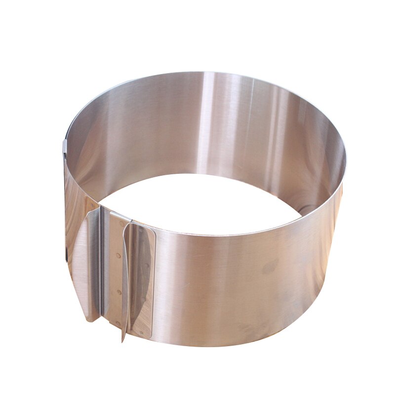 1Pc Verstelbare Mousse Ring 3D Ronde Cakevormen Rvs Bakken Mallen Keuken Dessert Cake Decorating Gereedschap