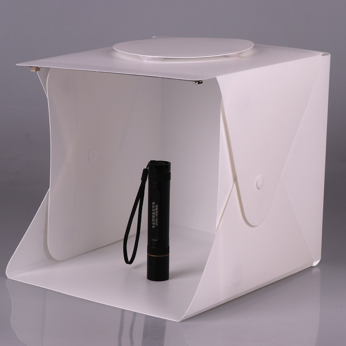 SOONHUA Mini Vouwen Dimmer Photo Studio Light Box Schieten Tent Met Dual LED Strip Verlichting 6 Achtergronden Voor Fotografie