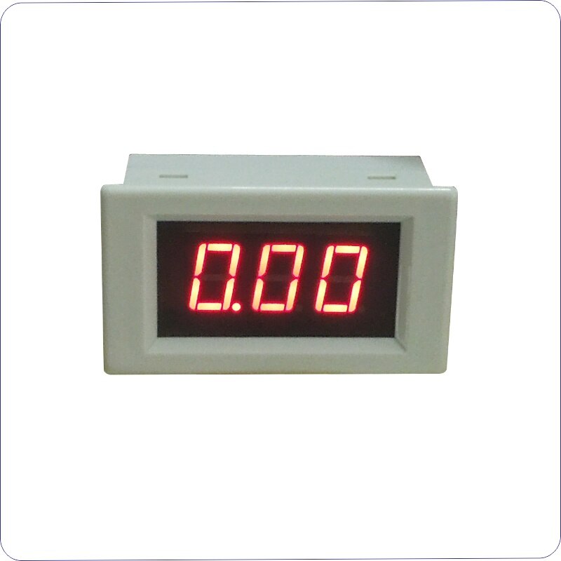 LED Display Red Digital Amp Panel Meter D85 AC Ampere meter AC 80-300V Current Meter AC 10A 30A 50A 100A AC Ammeter Black White: White cover-Red / 10A