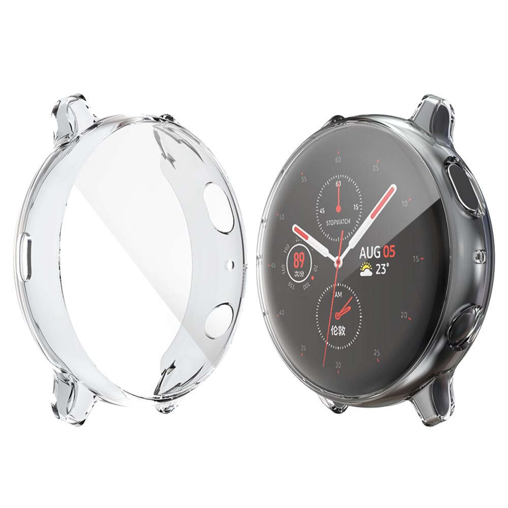 360 slim ur cover til samsung galaxy watch active 2 40/44mm blød klar tpu skærmbeskytter til galaxy active 2 40mm 44mm: Gennemsigtig / For aktiv 2 - 44mm
