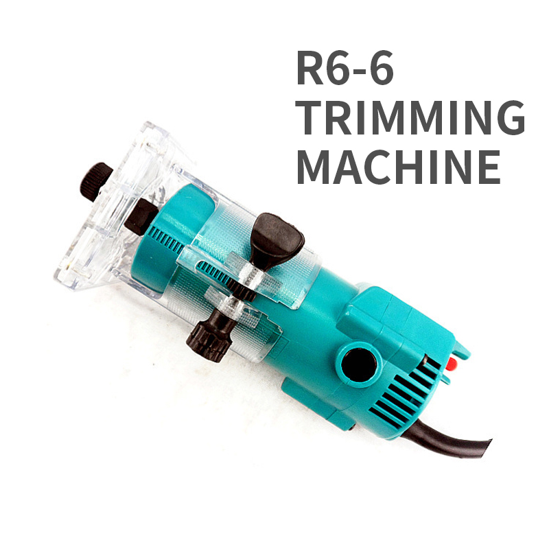 1PC R6-6 Portable Trimming Machine 350W Multifunction Woodworking Engraving Machine Portable Grooving Trimming Machine 220V