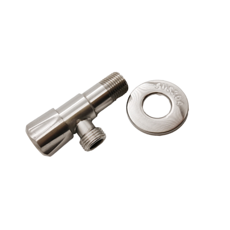 304 Stainless Steel Matt Brushed Metal Angle Valve G1/2 Water Heater Toilet Inlet Stopper for Fauce