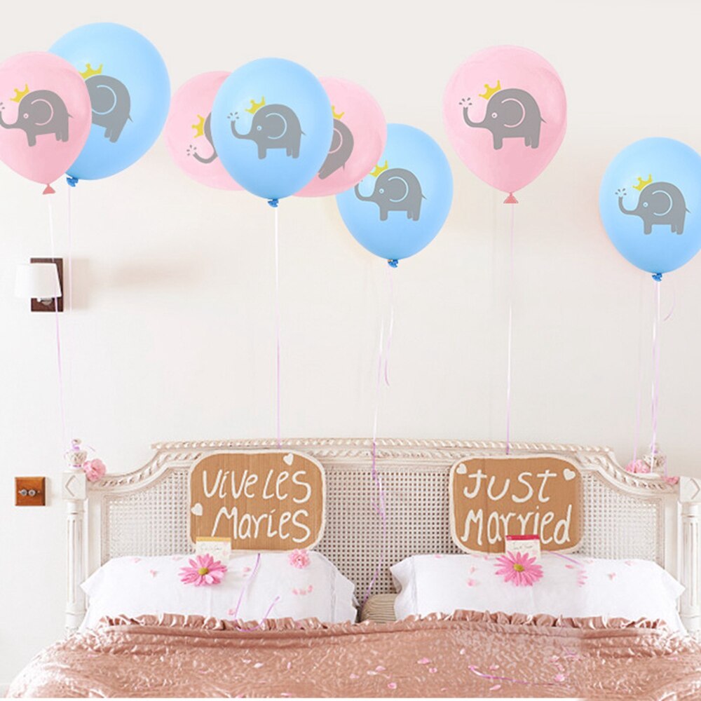12 tommer tegneserie baby elefant udskrivning latex ballon bryllup bryllup børn fødselsdagsfest dekoration ballon babyshower