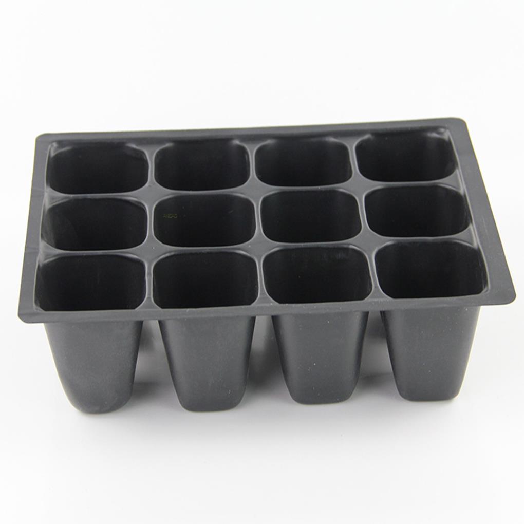 12 cells Seeding Box Breeding Three-piece Set Propagate Seed Flower Grow Starting Germination Nursery Pots Plant Pot Garden