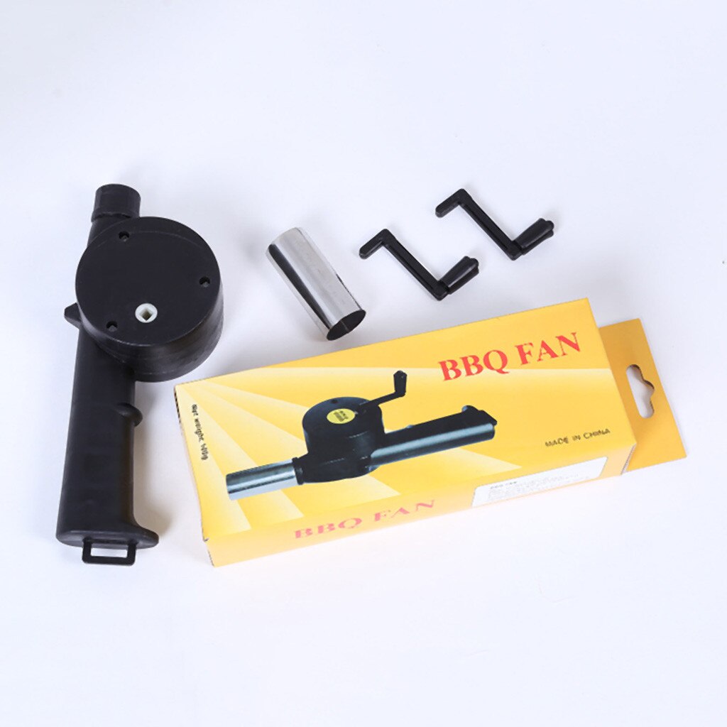 Outdoor Bbq Hand Crank Powered Fan Air Blower For Picnic Barbecue Fire Equipment