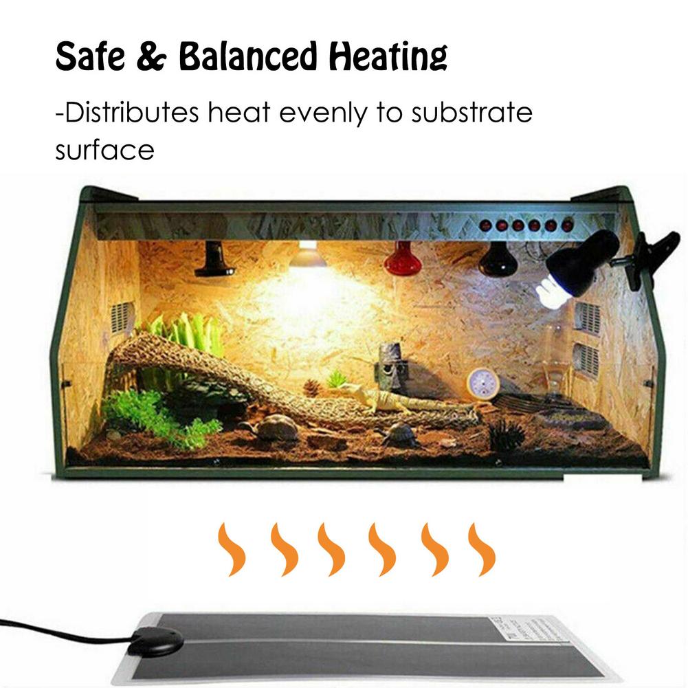Terrarium Reptielen Warmte Mat Elektrische Kat Hond Verwarming Mat Pad Klimmen Huisdier Reptielen Verwarming Warme Pads Temperatuur Controller Mat