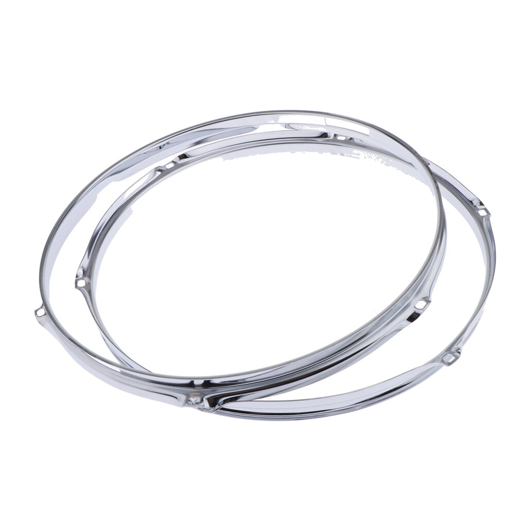 Pair Die-cast 6-lug Snare Drum Hoop - Batter Side - Zinc Alloy - 14 inch 1.2mm