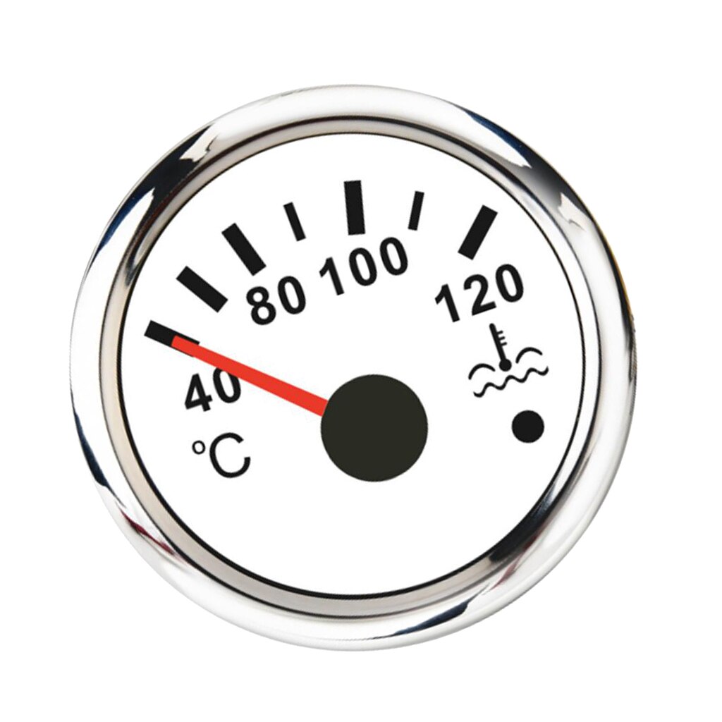 White Water Temperature Gauge Digital LED Volt Gauge w/ Back-light Gauge