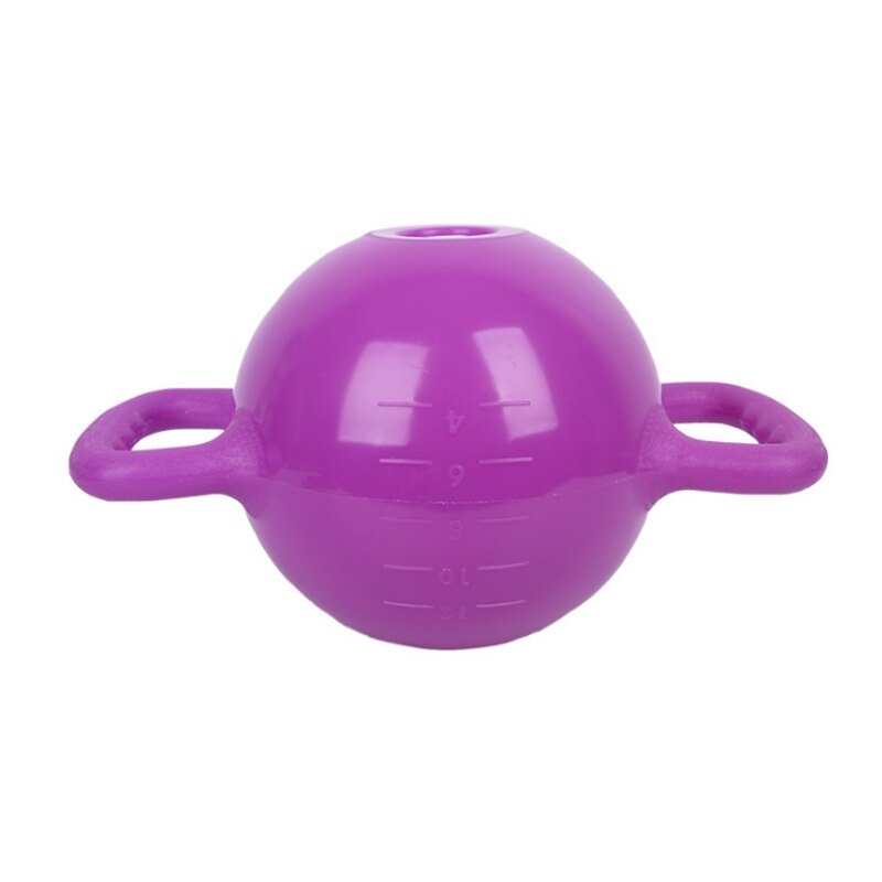 Yoga Fitness bouilloire cloche réglable eau Kettlebell haltère Double poignées Pilates corps mise en forme équipement: VIOLET