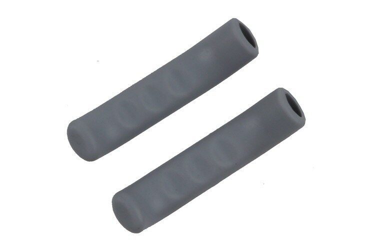 2PCS Bicycle Bike Brake Handle Cover Silicone Sleeve Bike Brake Lever Protector Covers Mountain Bike Brakes Accessories: grey
