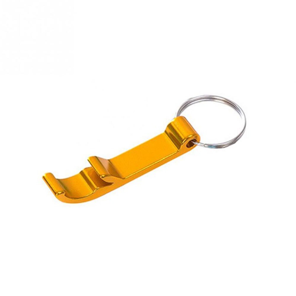 Bottle Opener Keychain 4 In 1 Bottle Opener Keychain Chain Key Ring Keychain Metal Beer Cold Beer Bottle Opener Keychain BarTool: Gold